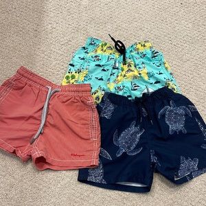 Lot of 3x Vilebrequin boys bathing suits - all sz 4T. Used, in great condition